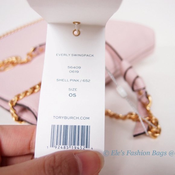 NWT Tory Burch Everly Swingpack Pink Leather Convertible Shoulder Bag Crossbody - Picture 9 of 16